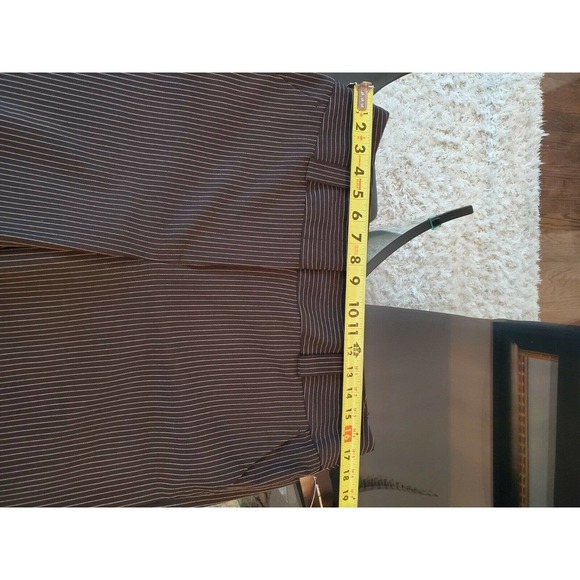 International Concepts Womens Black Stiped Polyester Mid Rise Dress Pant Size 14 - Picture 10 of 11